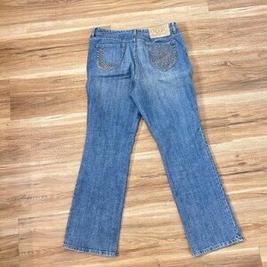 Chico’s Platinum Marquis Jeans – Size 2 (US L / 12) –  Straight Stretch